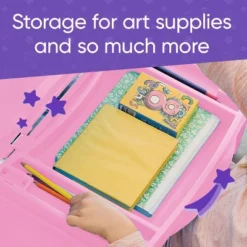 HearthSong - Portable Folding Lap Desk With Storage Activity Tray -Barbie Store GUEST fd44570c 41f0 4db2 a16c 648007f46649