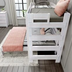Max & Lily Farmhouse Twin Over Queen L-Shaped Bunk Bed With Desk -Barbie Store GUEST fe1d5070 38ae 4040 94de c0e3c9cca5ff