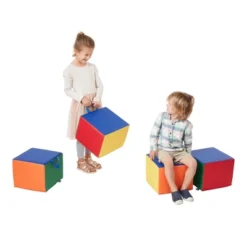 ECR4Kids SoftZone Cozy Cubes, Flexible Foam Seating -Barbie Store GUEST fe3d90cd dc19 44da 9c8c e4efb060ac7f