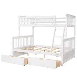 Twin Over Full Bunk Bed With Ladders And Two Storage Drawers-ModernLuxe 17 Twin Over Full Bunk Bed With Ladders And Two Storage Drawers-ModernLuxe -Barbie Store GUEST fe62d2aa 39e8 4cd7 9324 9253b1f08aef