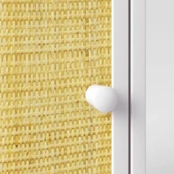 Rattan And Wood Bedside Kids' Table White - Pillowfort™ -Barbie Store GUEST fef8c302 87e3 4bef 800c 076600a0acbf