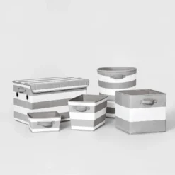 Large Rectangle Kids' Storage Striped Bin - Pillowfort™ -Barbie Store GUEST ffba7162 489f 4be4 93c1 6a1844d32cab